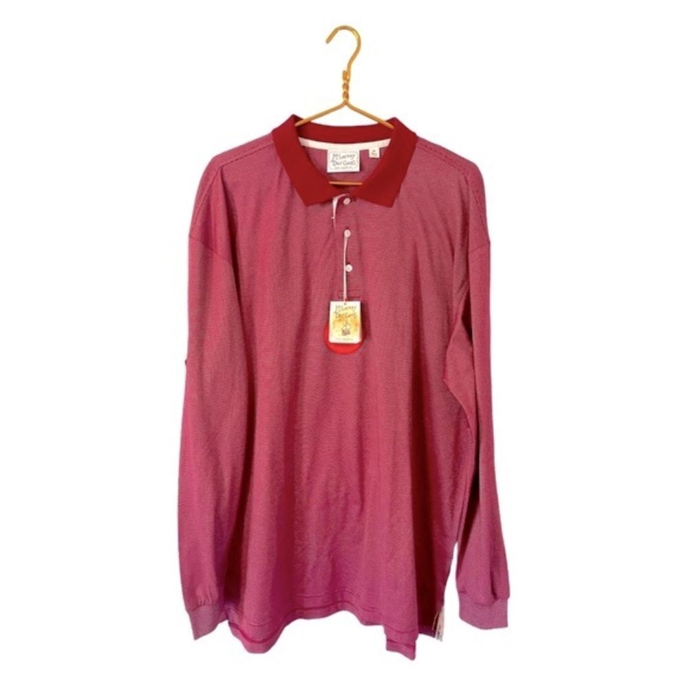 Mc. ILhenny Dry Goods Micro Striped, Long Sleeve Polo, Size XL‎ NWT